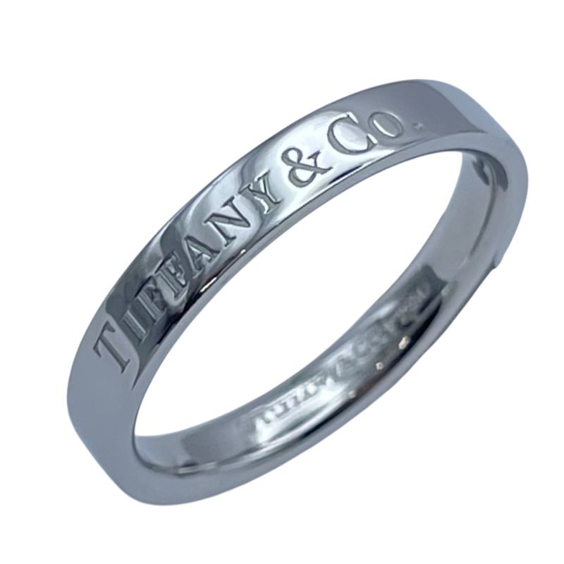 ティファニー TIFFANY&CO フラットバンドリング プラチナ Pt950 ジュエリー