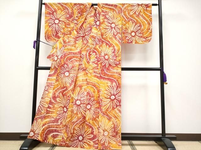 平和屋着物 上 夏物 浴衣 有松鳴海絞り 舞花文 綿 ♥ CYAA3674s5