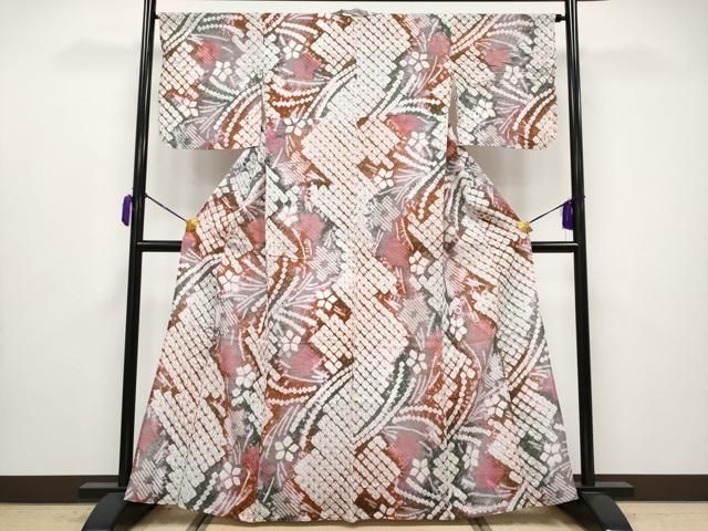 平和屋着物 上 夏物 浴衣 有松鳴海絞り 舞花文 綿 ♥ CYAA3679s5