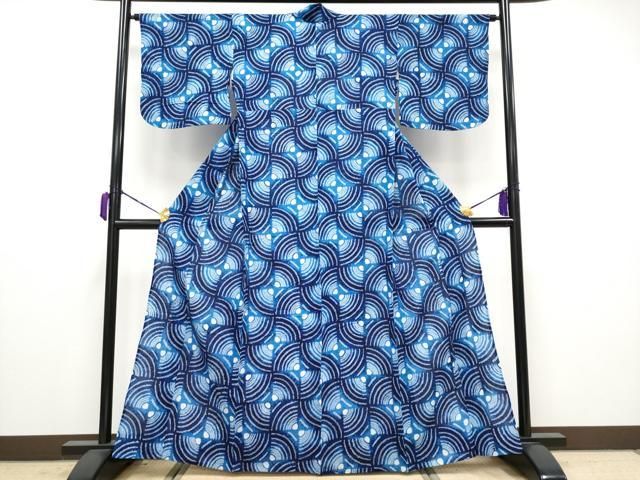 平和屋着物 上 夏物 浴衣 有松鳴海絞り 抽象文 綿 CYAA3680s5