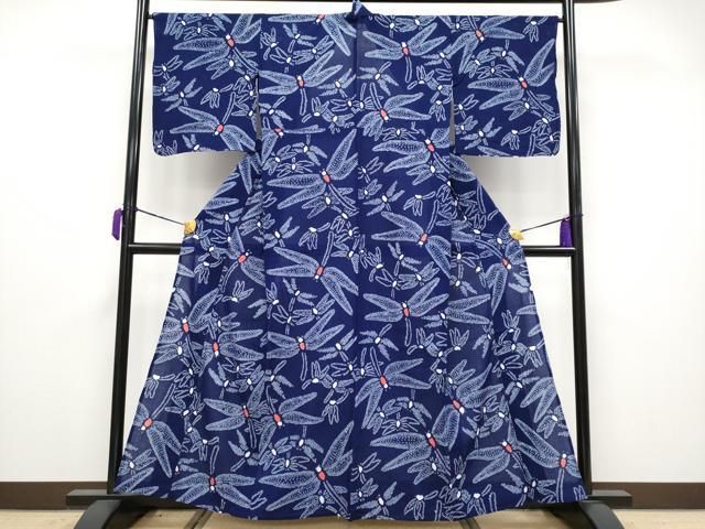 平和屋着物 上 夏物 浴衣 有松鳴海絞り トンボ 綿 CYAA3681s5