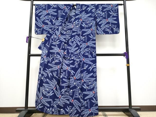 平和屋着物 上 夏物 浴衣 有松鳴海絞り トンボ 綿 CYAA3681s5