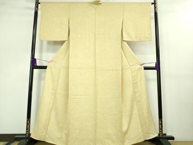 平和屋着物 上 小紋 単衣 氷割文 蒸栗色地 DZAB0767kh5