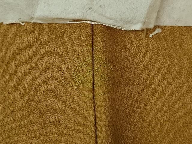 平和屋着物 上 染色作家 斉藤三才 色無地 山吹色 ♥ DZAB0777kh5 MERCADOAVALIA_COM_BR