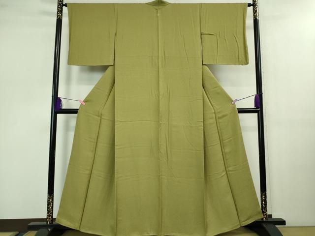 平和屋着物 上 色無地 柳茶色 ♥ DZAB0782kh5