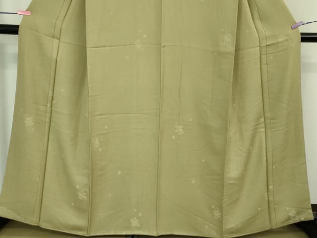 色無地 草花地紋