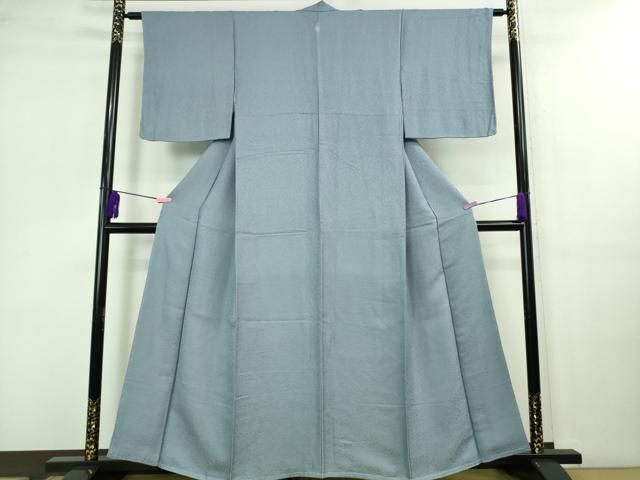 平和屋着物 上 色無地 薄い藍鼠色 ♥ DZAB0788kh5