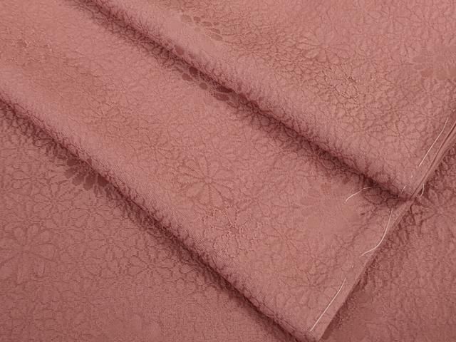 平和屋着物 上 色無地 菊地紋 桃色 ♥ DZAB0792kh5