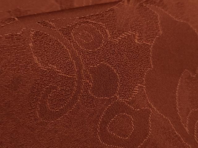 色無地 枝葉地紋