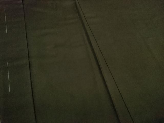 平和屋着物 上 男性 長羽織 紬地 色無地 黒紅色 羽裏 達磨 ♥ kh 5