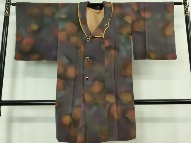 平和屋着物 上 道中着 ロング丈 暈し染め 鬼しぼ縮緬 ♥ DZAB0839kh5
