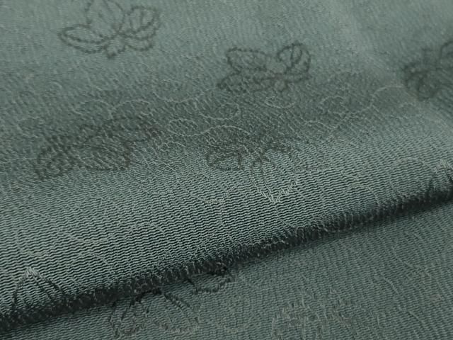 唐草地紋×勿忘草色