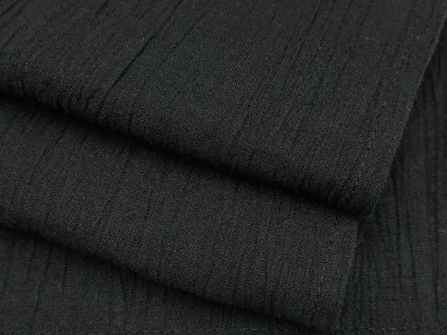 平和屋着物 上 夏物 色無地 黒地 やまと誂製 綿×麻 CYAA3687s5