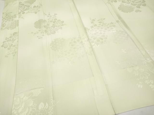 無双仕立て 雪輪枝花地紋