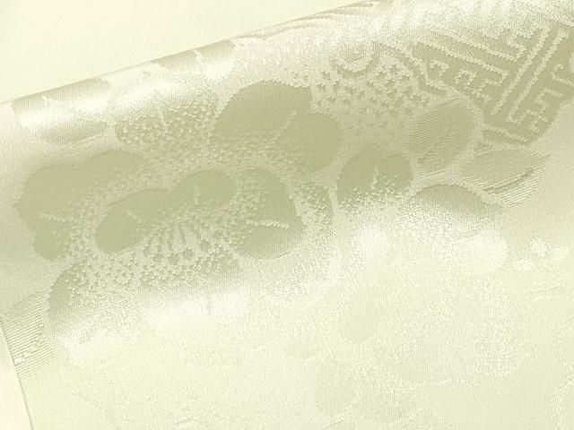 雪輪枝花地紋 暈し染め