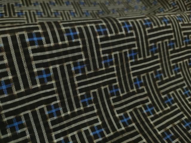 平和屋着物□希少 本場大島紬 龍郷絣 秋名バラ 逸品 DZAB1157kh5