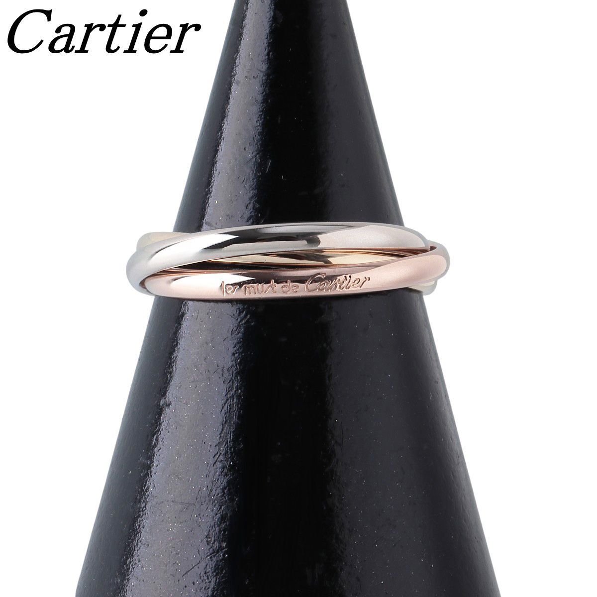カルティエ トリニティ リング XS 53 750PG WG YG スリー 仕上げ済 Cartier 24020