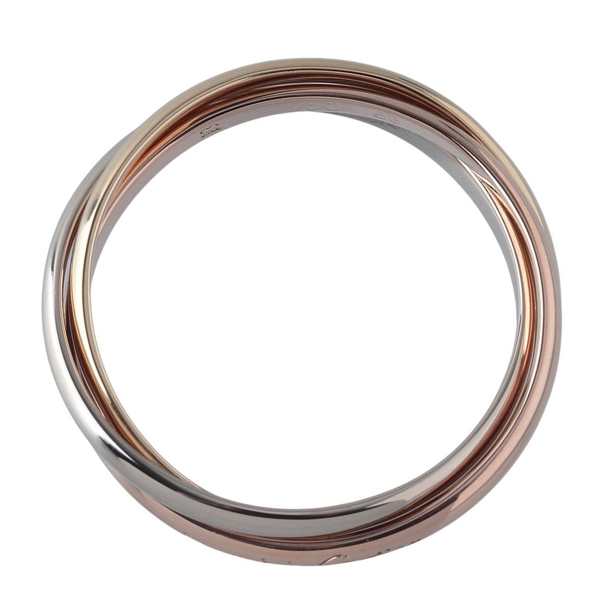 カルティエ トリニティ リング XS 53 750PG|WG|YG スリーカラー 仕上げ済 Cartier 24020