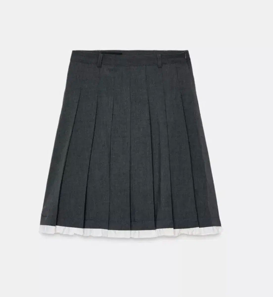 ZARA プリーツ フリル レース スカート ミディ丈 xs MERCADOAVALIA_COM_BR