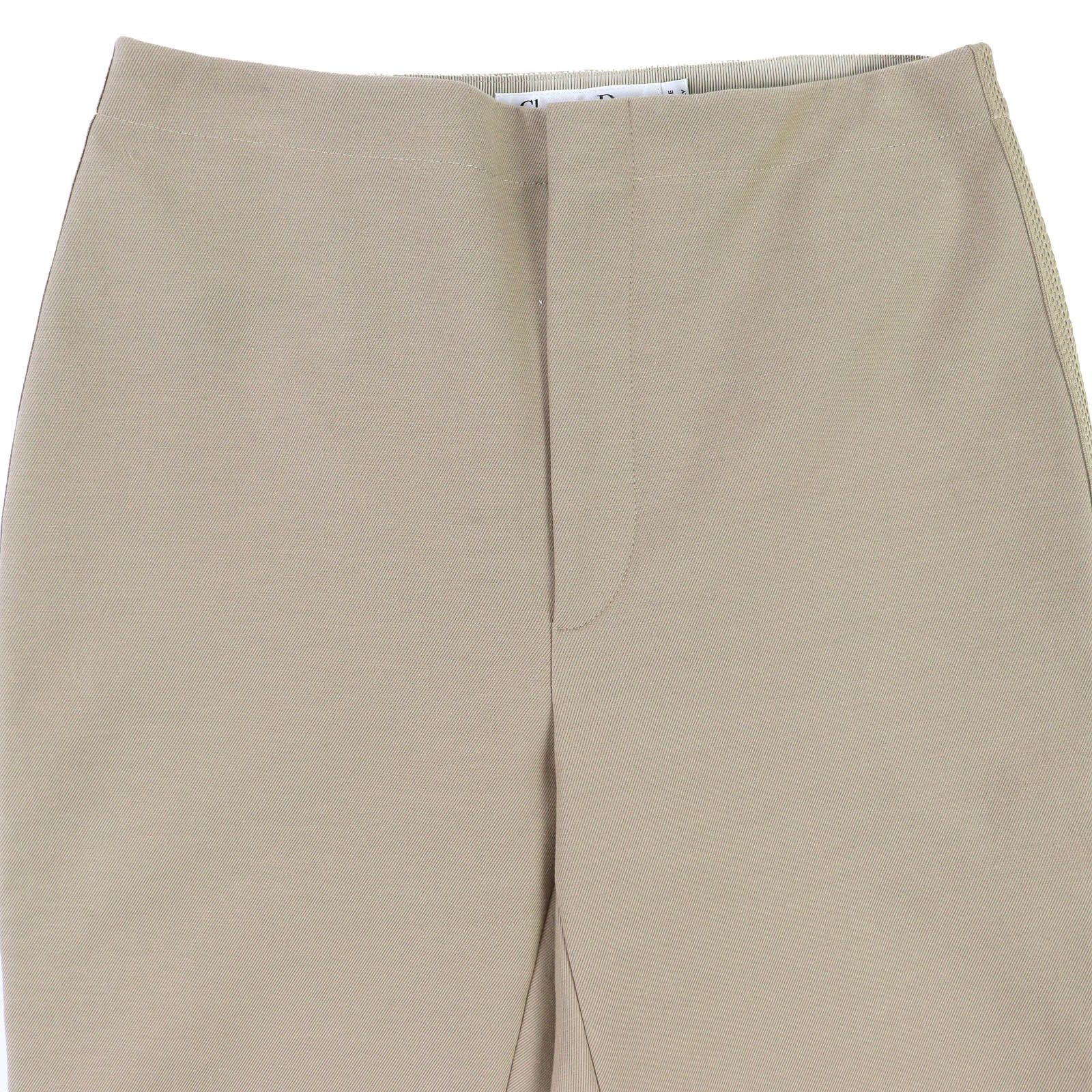 △Christian Dior クリスチャンディオール 23SS 311P05A3290 コットン ストレッチ フィットパンツ ボトムス クロップドパンツ ベージュ 40 イタリア製 正規品 レディース DECORATOM_COM_BR
