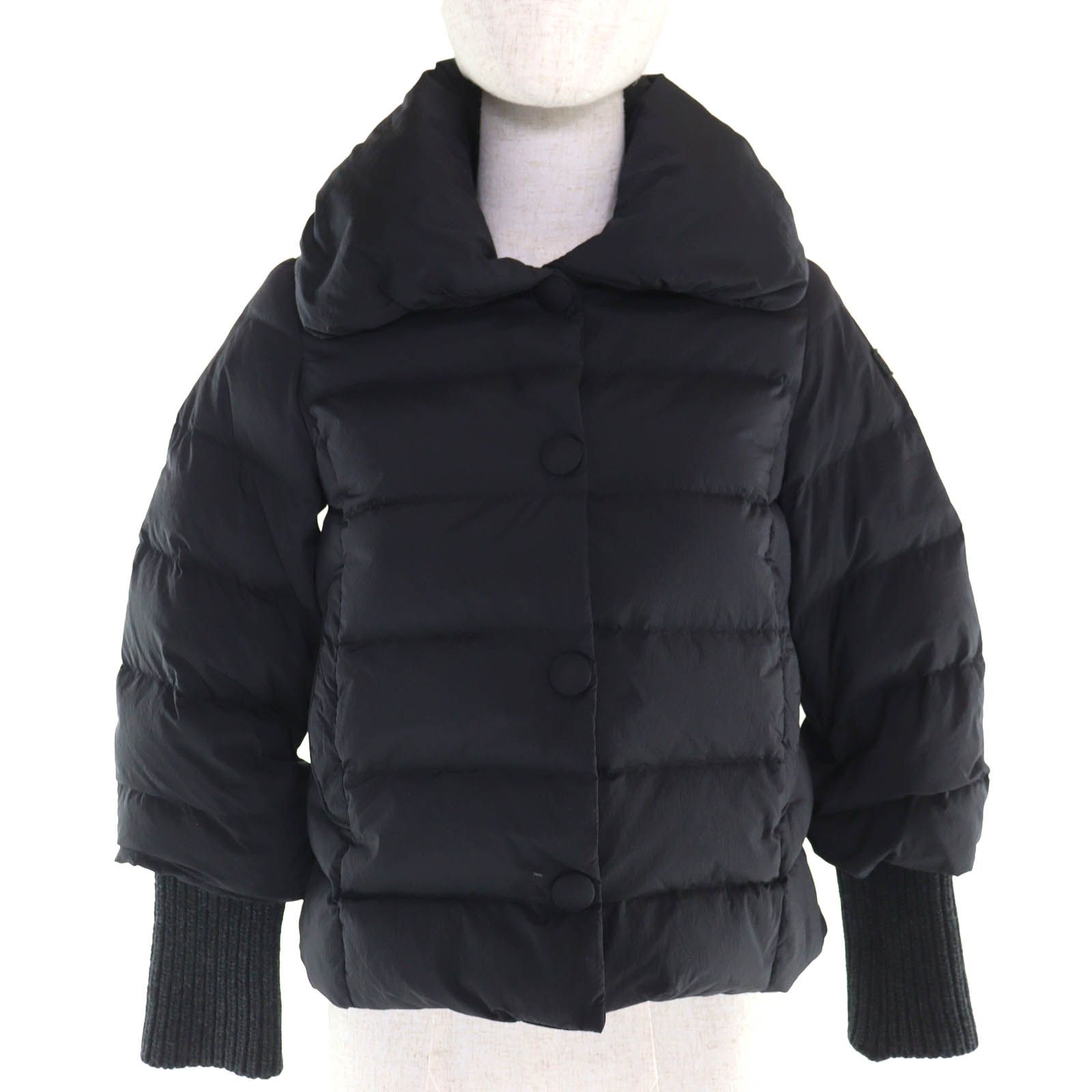 TATRAS タトラス ロゴワッペン 袖リブ ダウンジャケット ブラック 140 キッズ