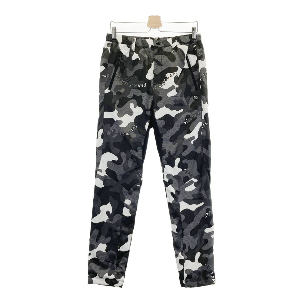サイズ 2 PEARLY GATES パーリーゲイツ 蓄熱パンツ 迷彩柄 カモフラ グレー系 ゴルフウェア レディース ストスト
