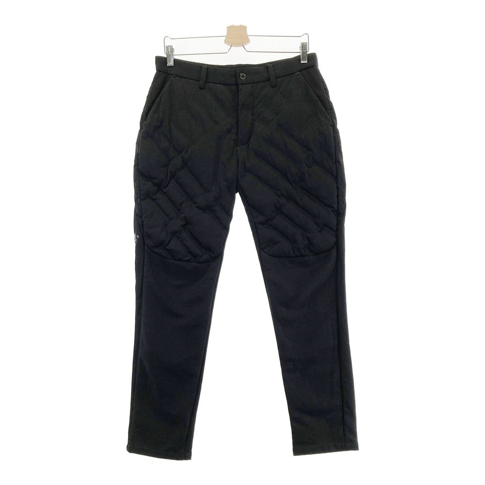 サイズ L GOLF デサントゴルフ ダウン 裏起毛 ロングパンツ ブラック系 ゴルフウェア メンズ ストスト