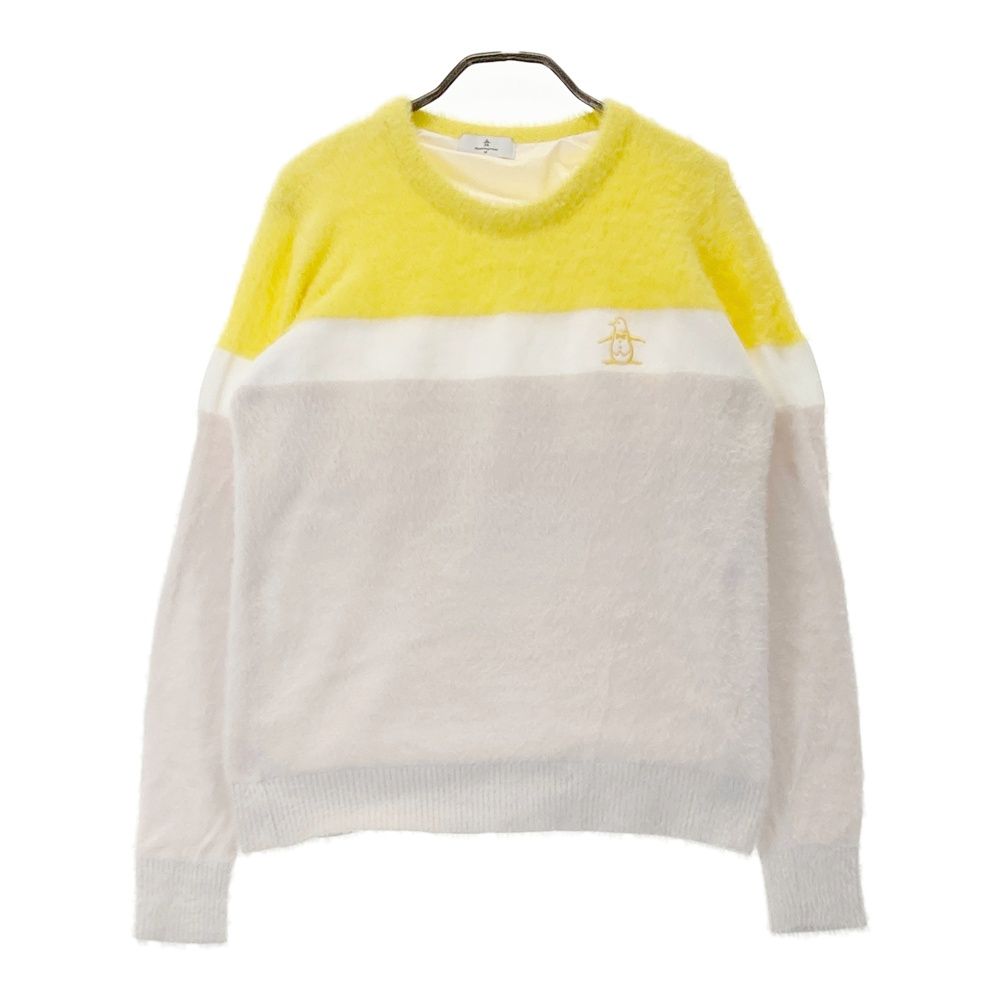 サイズ M MUNSING WEAR マンシングウェア 裏地付 ニットセーター ベージュ系 240101509026 ゴルフウェア レディース ストスト