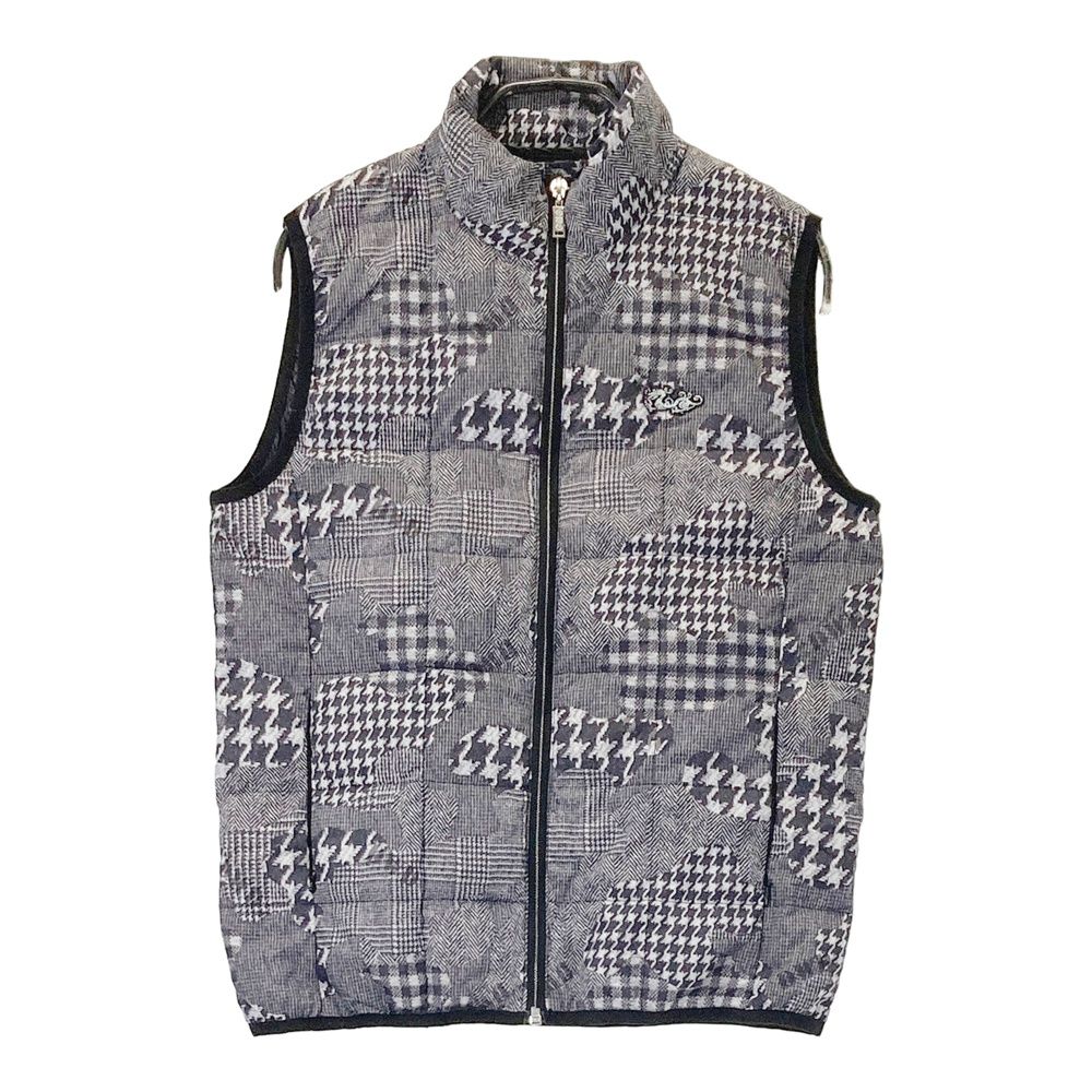 サイズ 2 DANCE WITH DRAGON ダンスウィズドラゴン ダウンベスト 総柄 ブラック系 240101549438 ゴルフウェア レディース ストスト