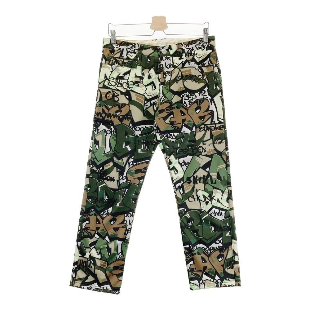 サイズ M LOUD MOUTH ラウドマウス IK778302 裏フリース ロングパンツ アーミーゴルフ柄 カーキ系 240101553326 ゴルフウェア メンズ ストスト