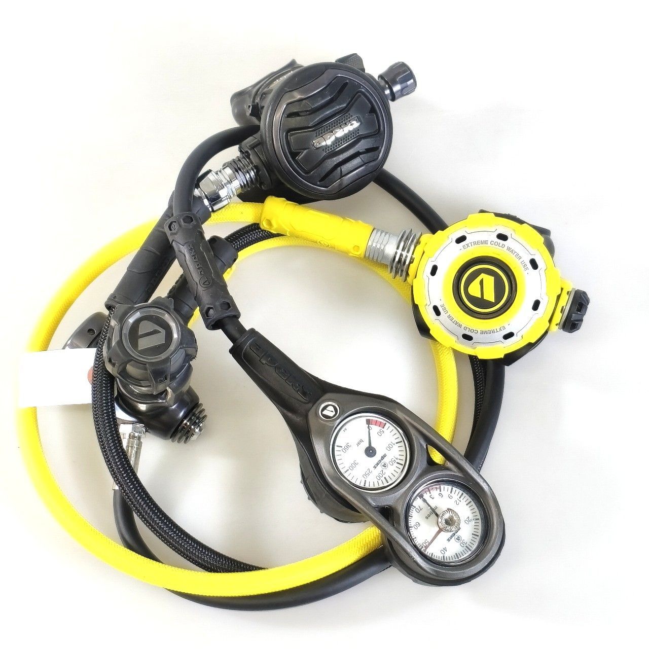 OH済 Apeks エーペックス レギュレーター ファースト セカンド オクトパス ゲージセット REG-251020HN