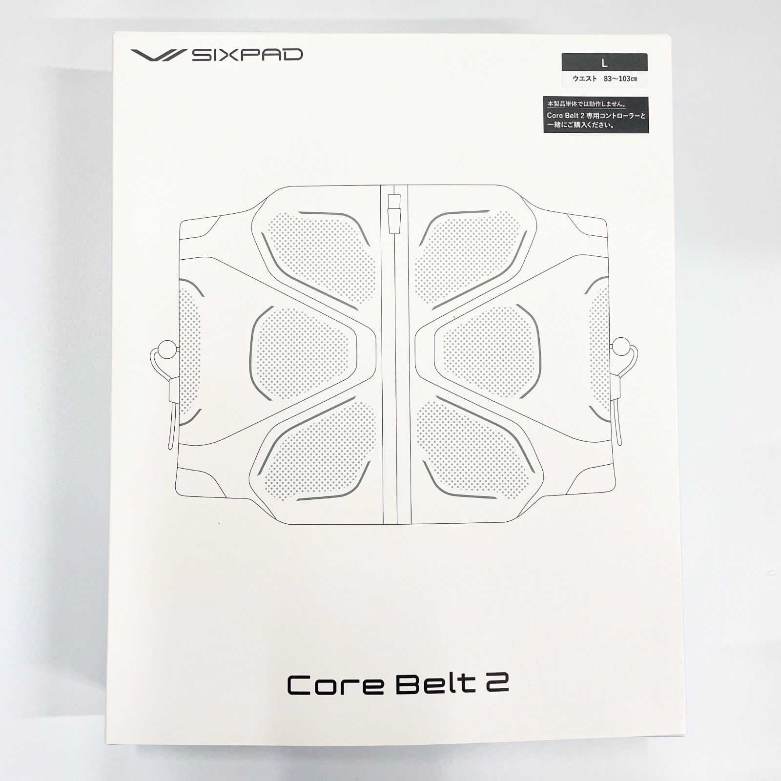 MTG シックスパッド コアベルト2 ブラック Lサイズ Aランク 447