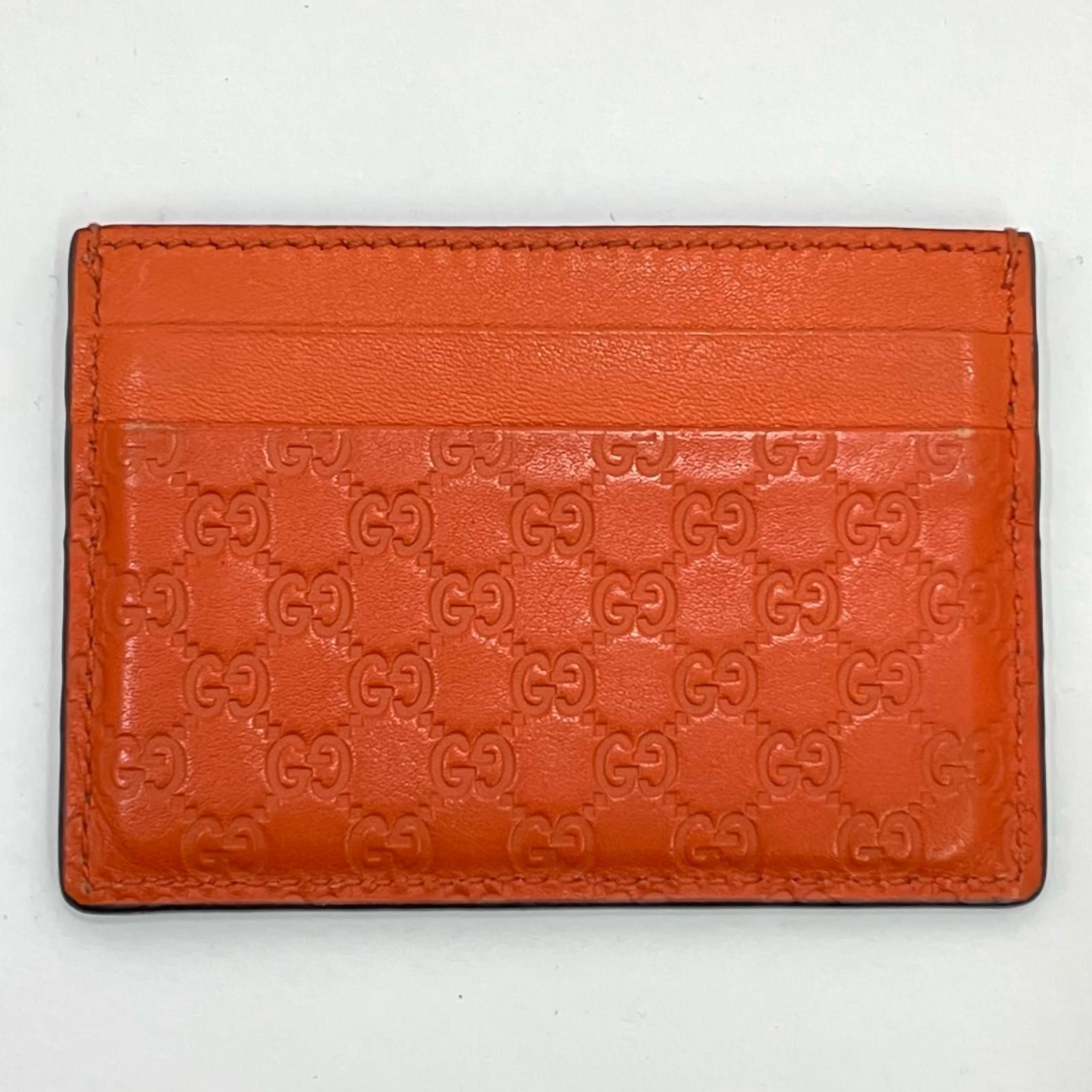 GUCCI グッチ マイクログッチ シマ カードケース 476010 オレンジ 尾張小牧店