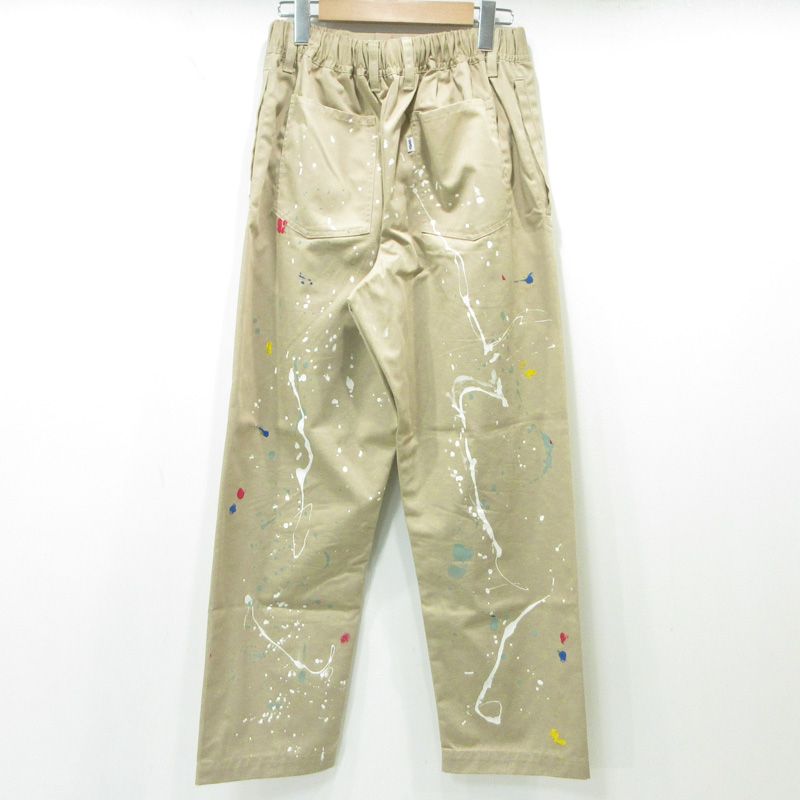 三重本店 SAPEur | サプール スケートパンツ ペイント加工ロゴ刺繍チノパンツ ベージュ サイズ M 107