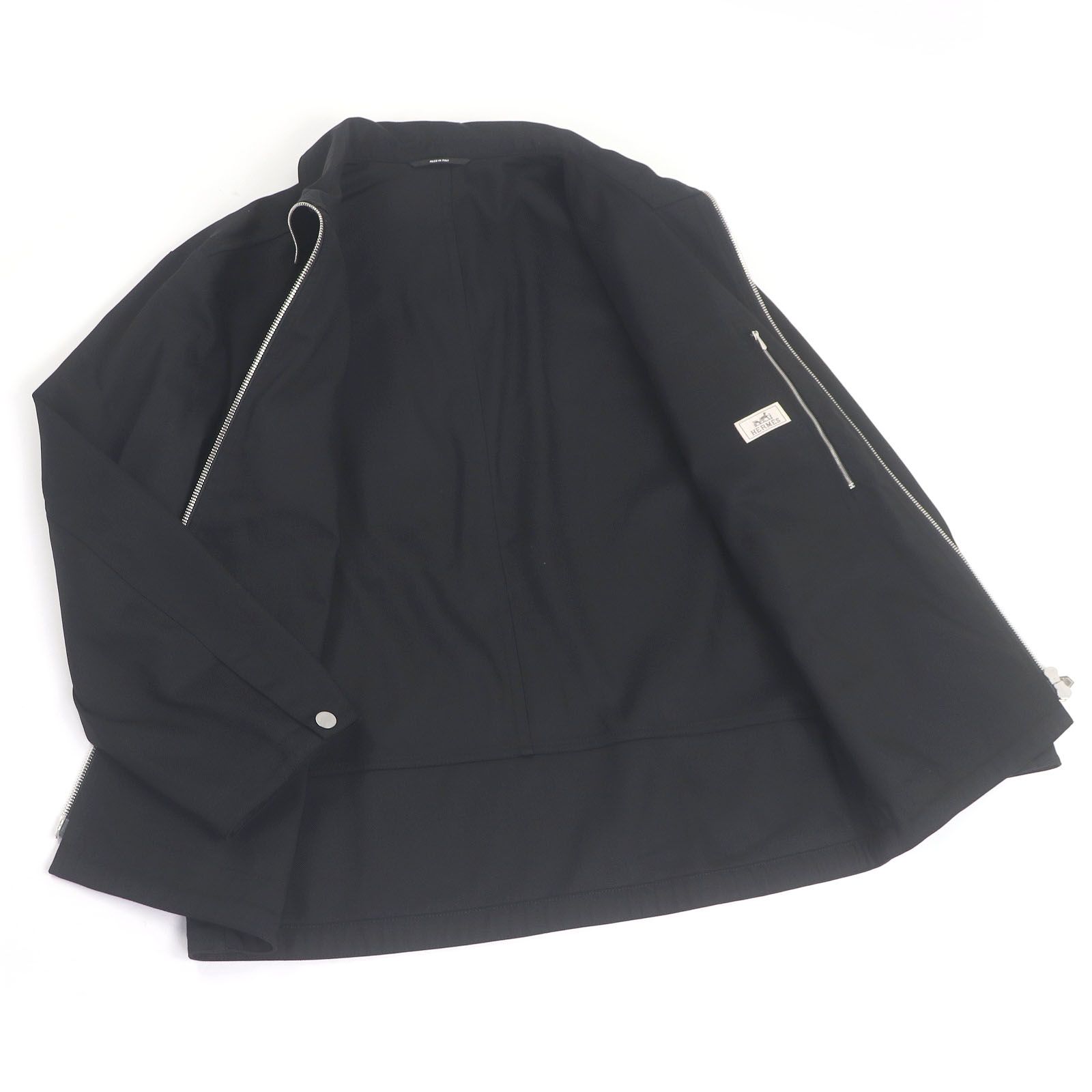 極美品□HERMES エルメス セリエボタン Hロゴジップ ジャケット  