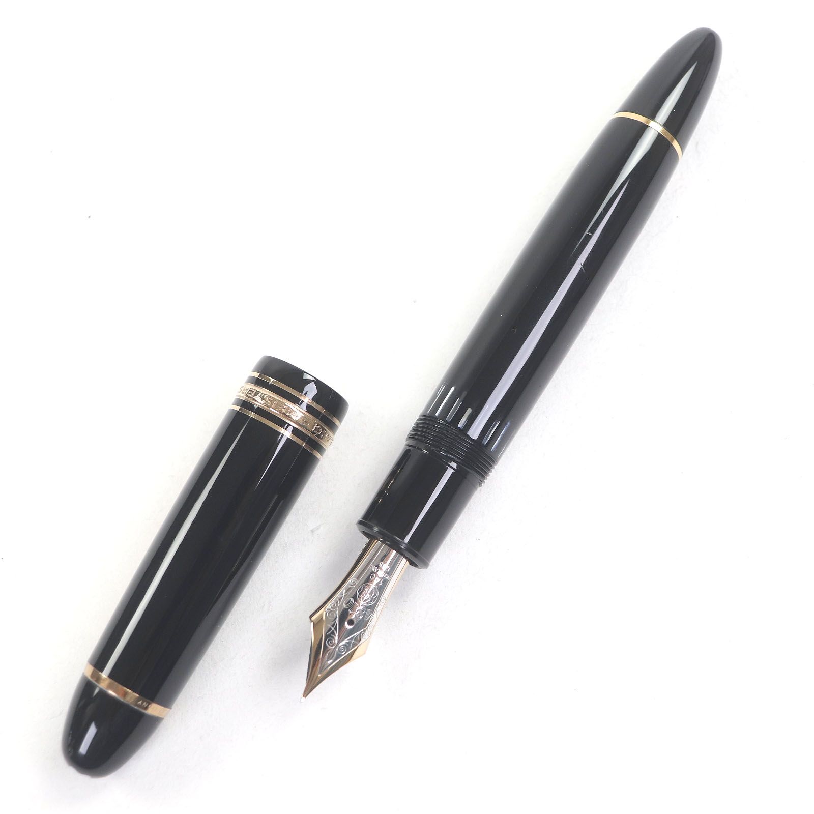 MONTBLANC モンブラン マイスターシュテュック 149 ペン先14K EFニブ キャップ式 万年筆 ブラック ゴールド ドイツ製 メンズ