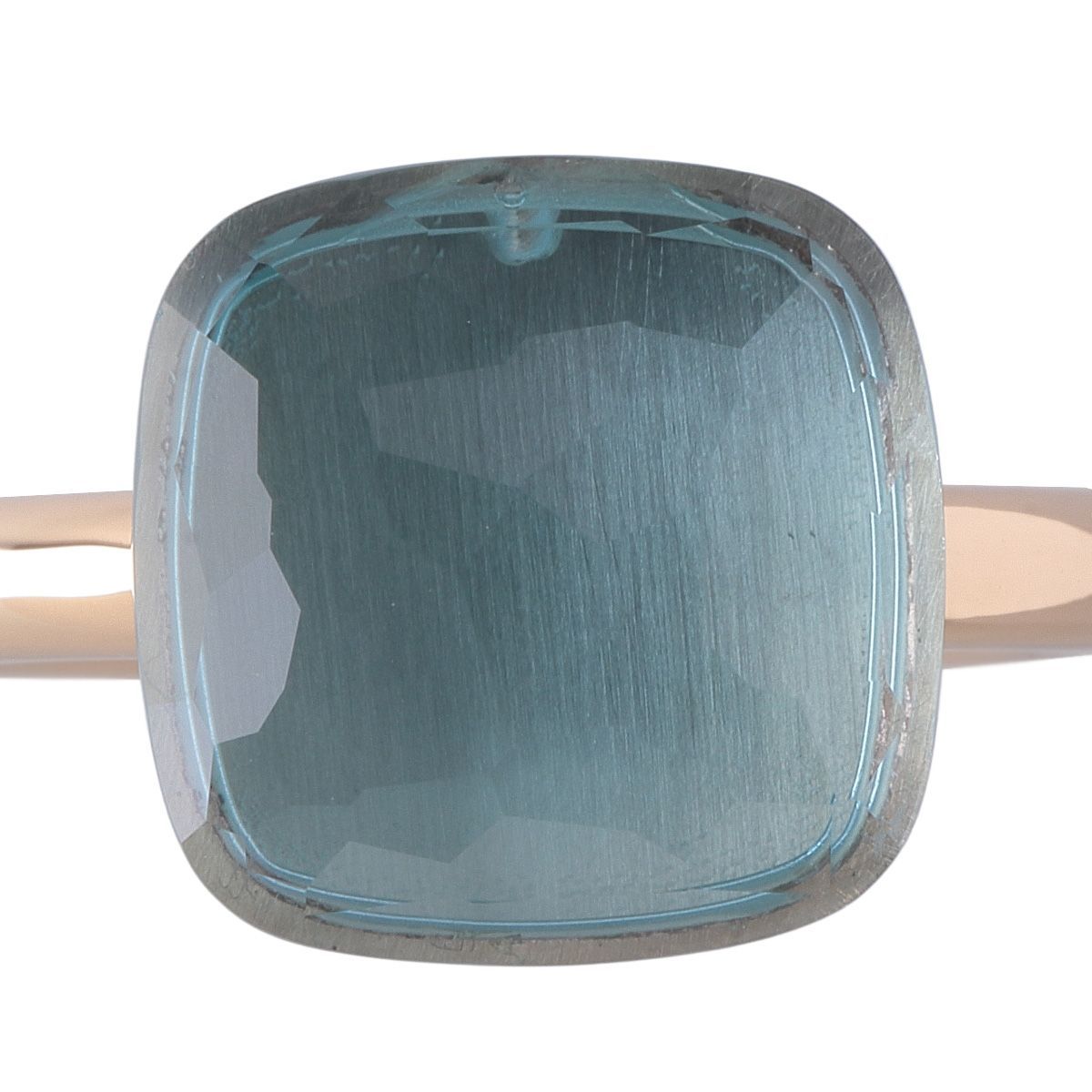 ポメラート ヌード マキシ ブルートパーズ リング 現行モデル 11号弱 750PG|WG 仕上げ済 Pomellato 24066