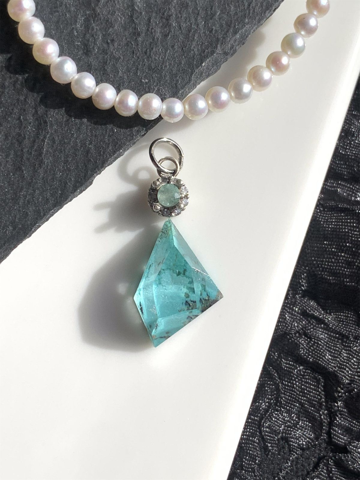 ブルー トルマリン1.4ct pt ネックレス ブルー トルマリン1.4ct pt ネックレス 【公式通販】