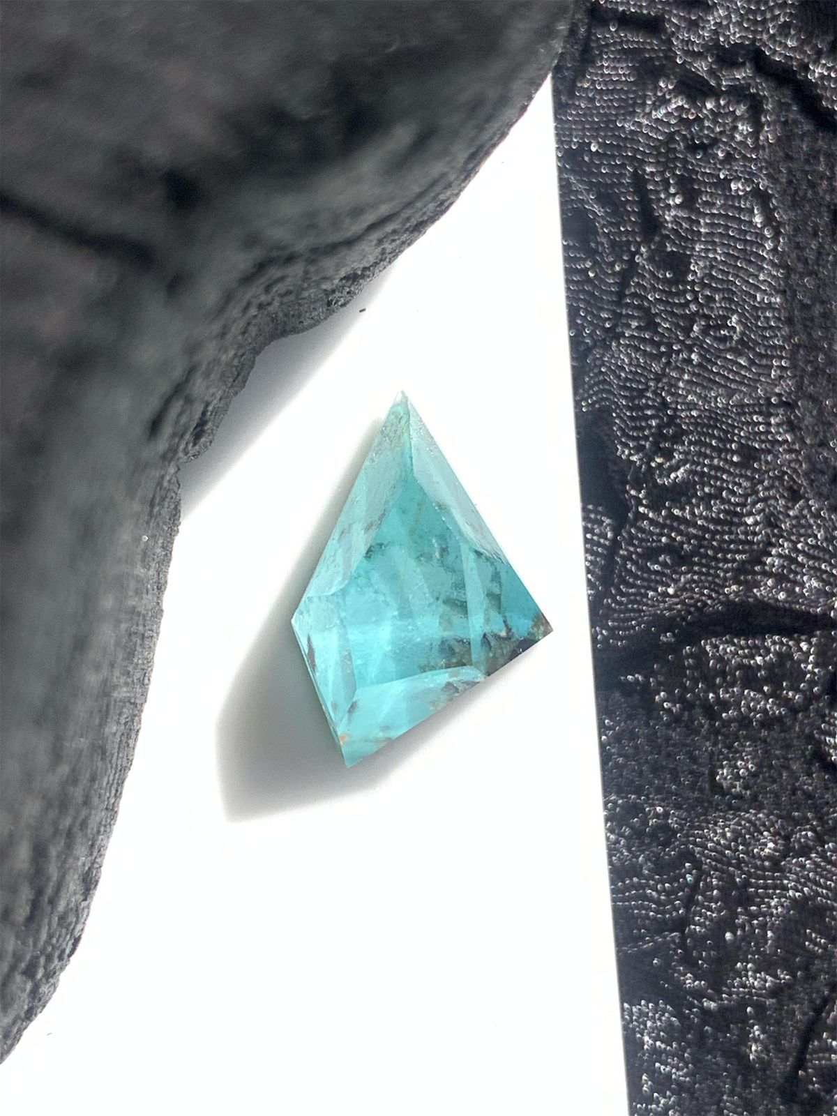 ターコイズ×クリスタルクォーツ ダブレット ストーン ブルートルマリン ペンダント ネックレス チャーム SV925シルバー 1点もの 252-1