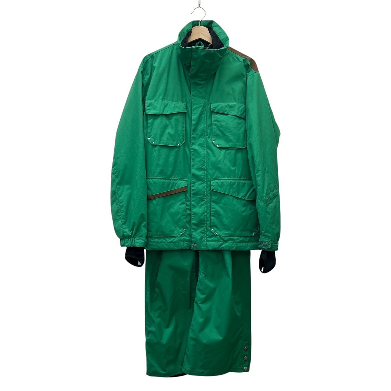 JACKFROST13 ONE THREE ジャックフロスト13 スノーボードウェア スキーウェア セットアップ 上下セット JFJ91502 グリーン Mサイズ