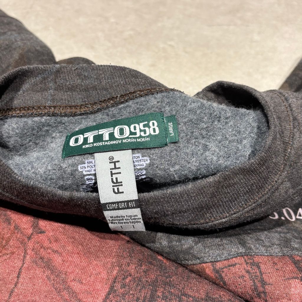 OTTO958 × FIFTH オットー958 Crewneck Sweatshirts スウェット レッド 