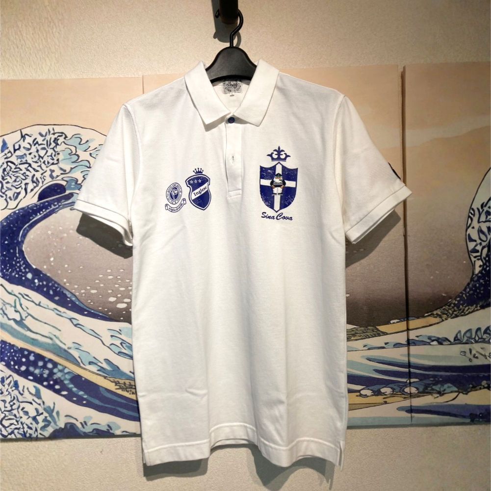 ♥ シナコバ ポロシャツ SINA COVA メンズ マリンスタイル ファッション 大人のカジュアル リゾート ゴルフ ヨットマン デザイン 白ポロシャツ 上品 カジュアル イタリア ブランド 夏 コーデ 男性 セーリングファッション