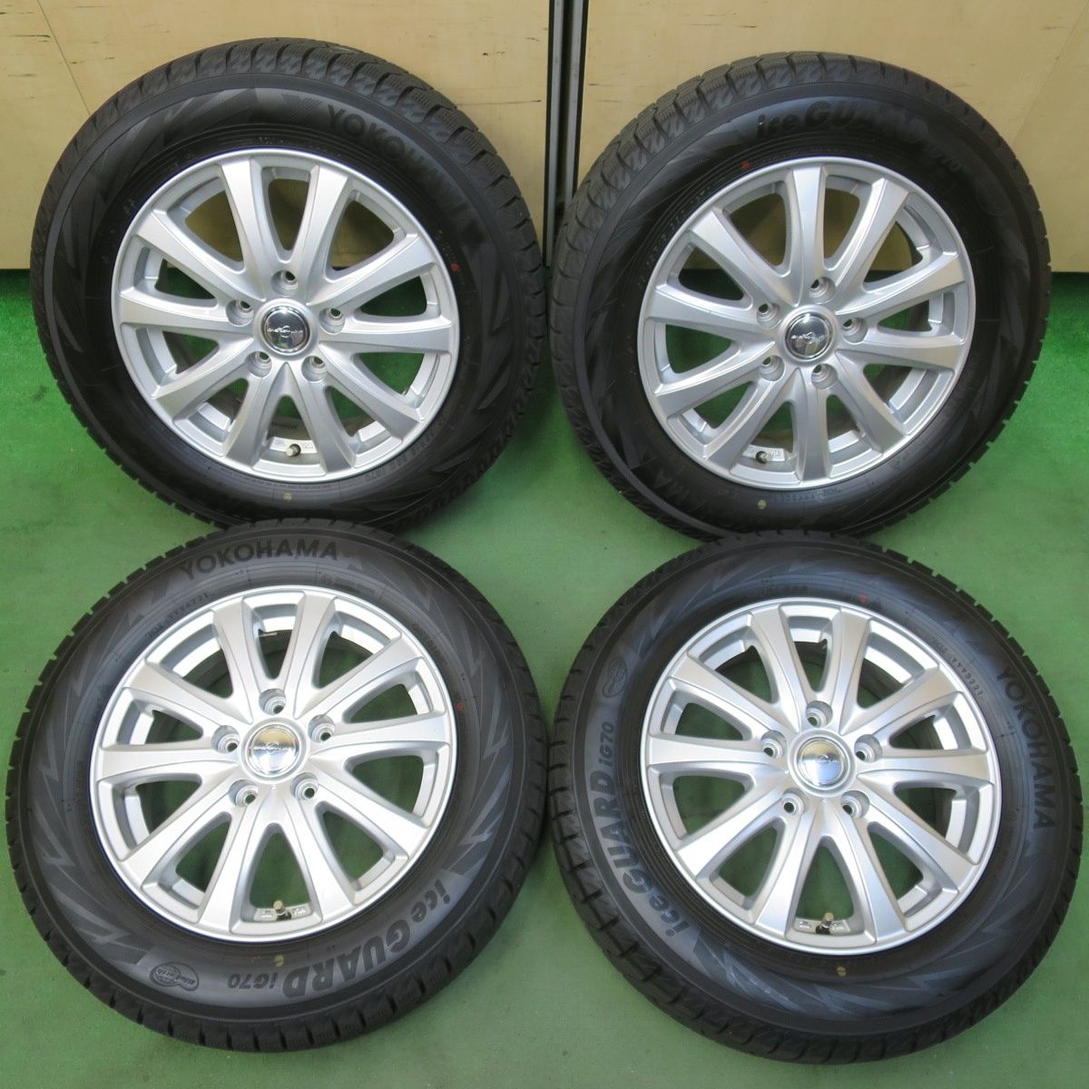 バリ溝 21年 キレイ 9 5分以上 スタッドレス 185 65 R 15 ヨコハマ アイスガード iG 70 ENERGY LINE エナジー ライン 15インチ PCD 114 3 5 H 5103107イス