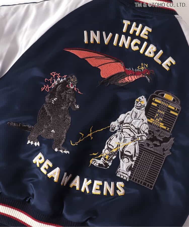  ゴジラ ゴジラVSリバーシブルスカジャン キッズサイズ BREEZE J 502955 ネイビーブルー その他 ジャケット ブルゾン