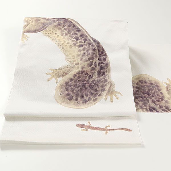 ona 4591 お仕立て付き 西陣 酒井守 おしゃれ 染め 九寸 名古屋帯 井伏鱒二 山椒魚 ２～３週間で発送