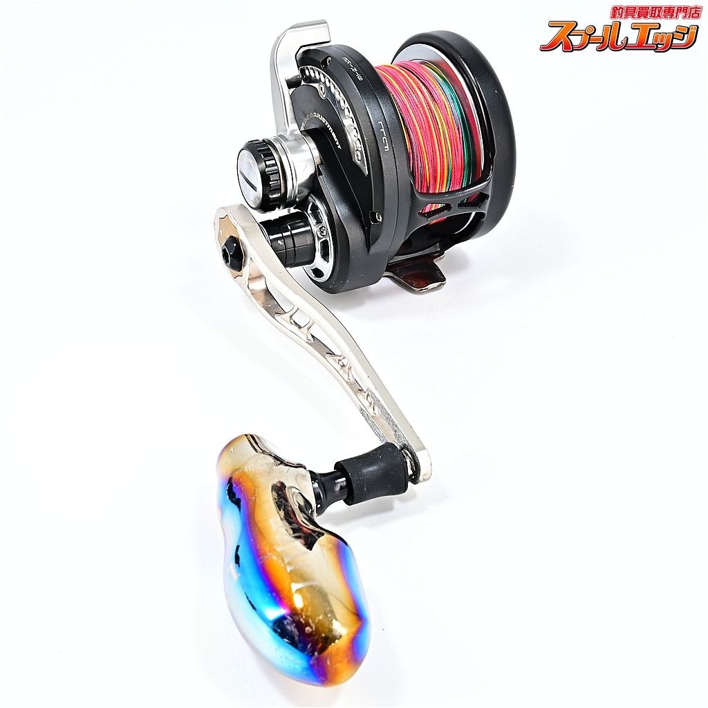 マクセル レイジ 90 右ハンドル リブレ カスタムハンドルBJ112-120T チタン|ブラック-カスタムハンドルノブ m42885