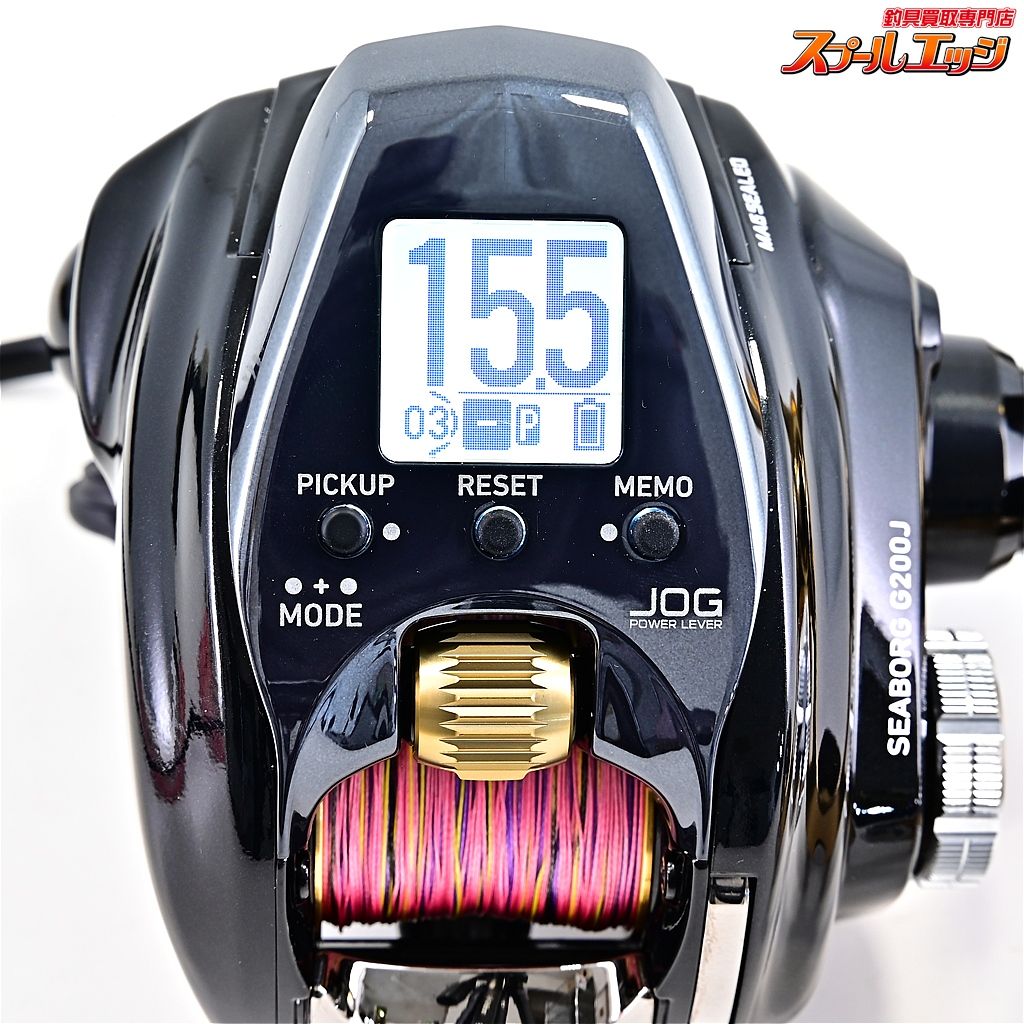 ダイワ 22シーボーグ G200J 使用距離0km 使用0時間 PEラインYGKよつあみ 3号200m装着 DAIWA SEABORG m42887