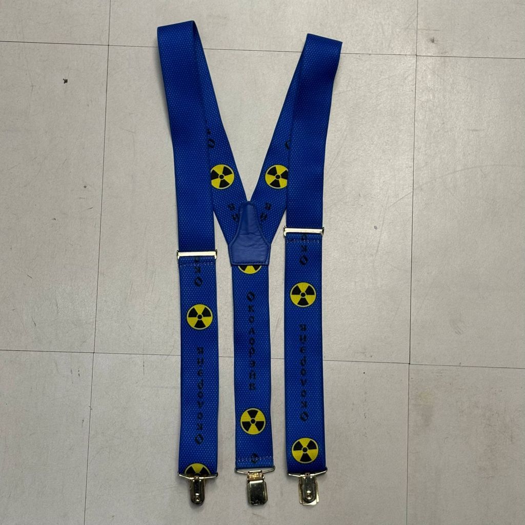 ゴーシャラブチンスキー ゴーシャ サスペンダー 18ss 青 gosha Gosha