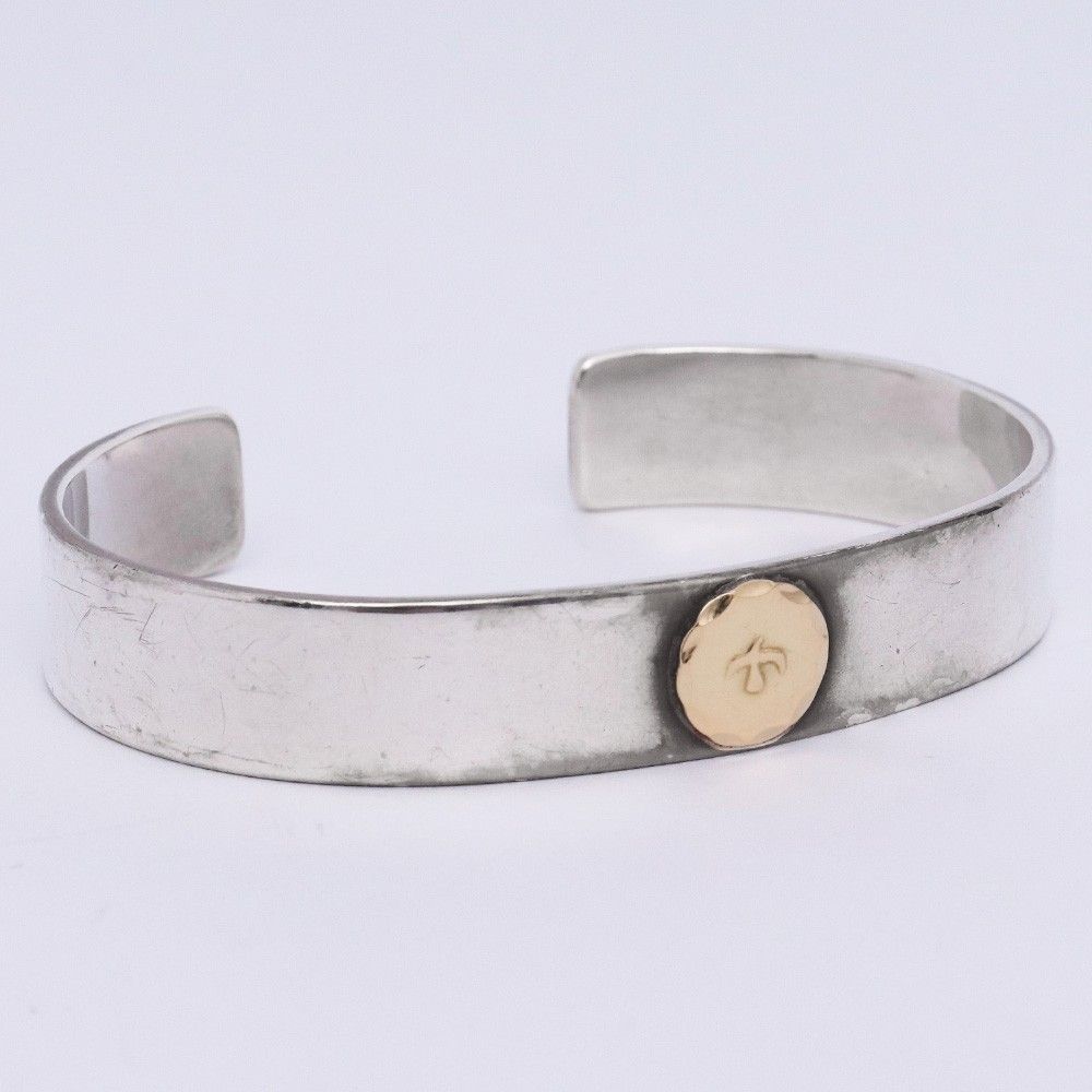 GORO S 平打ち ブレス Lサイズ シルバー