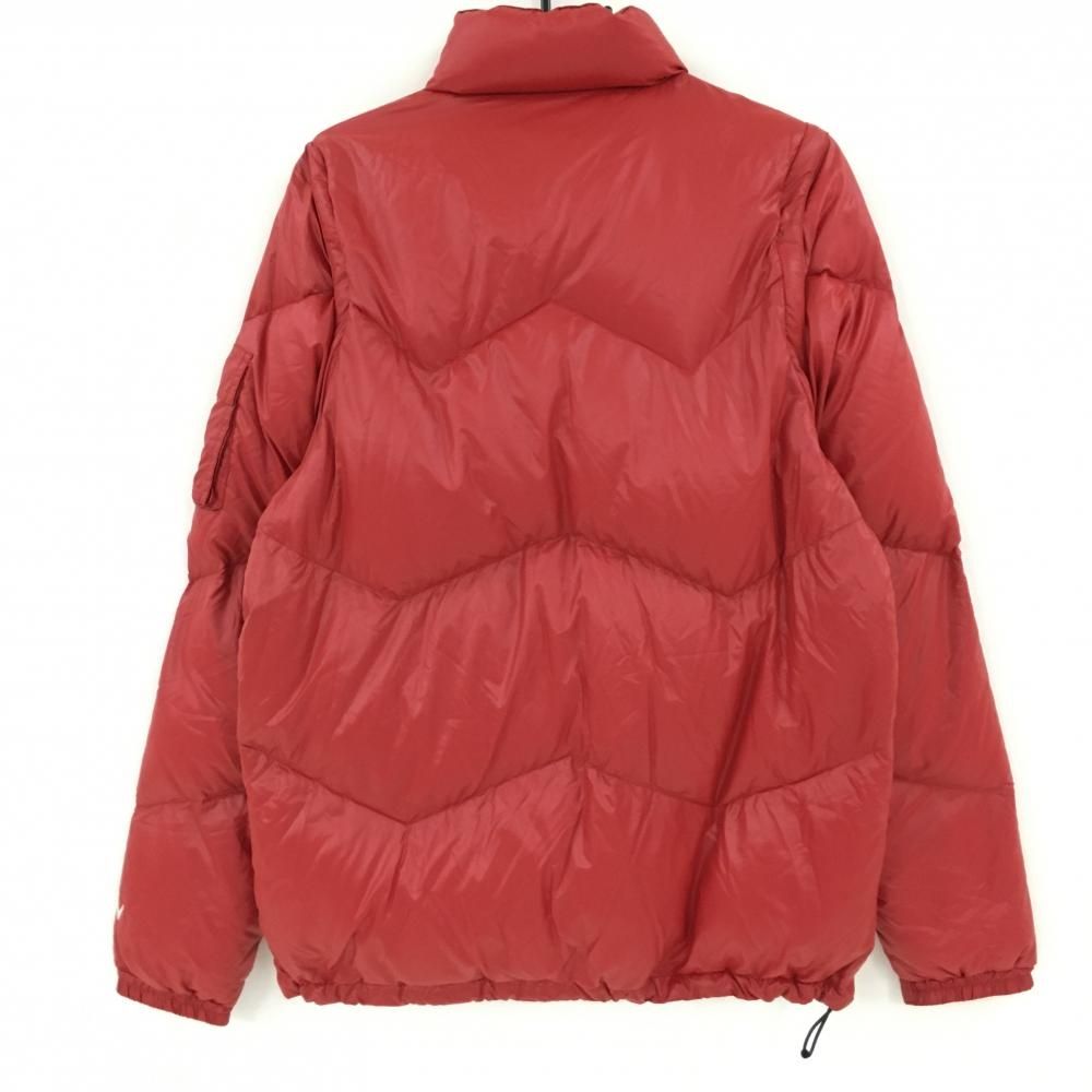 【美品】Callaway ダウンジャケット 赤系 2way 取り外し可能 超美品】キャロウェイ 2WAYダウンジャケット レッド 無地 袖着脱可